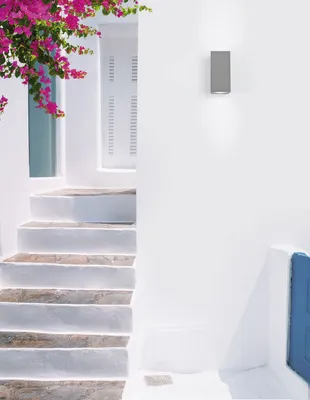 Produktbild von Nova Luce FUENTO Wandleuchte GU10 Grau 2x7W IP65 8,6x10x18cm dimmbar 9790552