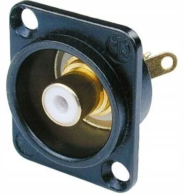 Produktbild von NEUTRIK NF2D-B-9 RCA Panelbuchse Weiß Audio Adapter