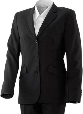 Produktbild von Damenblazer lang Fb. schwarz Gr. 80 : 53% Polyester 43% Schurwolle 4% Elasthan : 80 : schwarz (Business)
