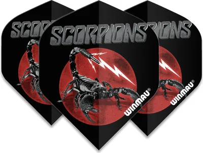 Produktbild von Winmau Rhino Scorpions Black Scorpion Standard Flights