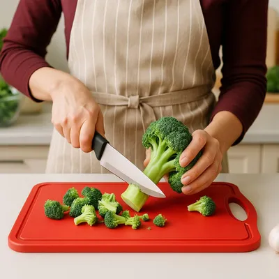 Produktbild von GOURMETmaxx Messerset schwarz/rot 7-tlg.