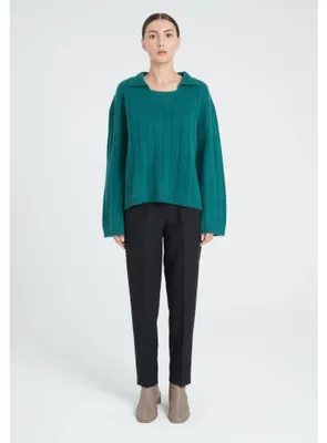 Immagine prodotto di Maglione da donna Cashmere8 con collo alto, modello ZAYA 17, color verde scuro, taglia S-M