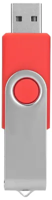 Imagen del producto de Memoria USB, color rojo brillante, giratoria, portátil, para PC, tablet, 1 GB