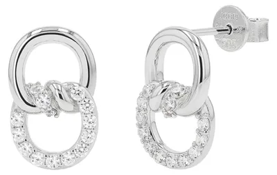 Produktbild von Joop! Damen Ohrstecker aus Sterling Silber 925 mit Zirkonia, 15 mm lang, 9 mm breit