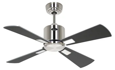 Produktbild von Energiespar Deckenventilator mit Fernbedienung Eco Neo III WiFi 92 cm Chrom gebürstet Flügel Wenge / Silbergrau