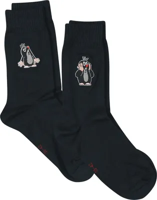 Produktbild von Der kleine Maulwurf Socken Uni Der kleine Maulwurf - 2er Set schwarz EU 43-46