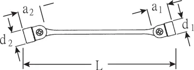 Immagine prodotto di Stahlwille 29 Chiave a doppio snodo FLEXI 17 x 19 mm 43011719 (chiave per piegare)