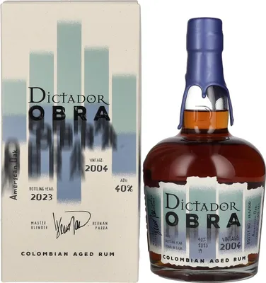 Produktbild von Dictador OBRA VINTAGE 19 Years Old AMERICAN OAK CASK Rum 2004 40% Vol. 0,7l in Geschenkbox