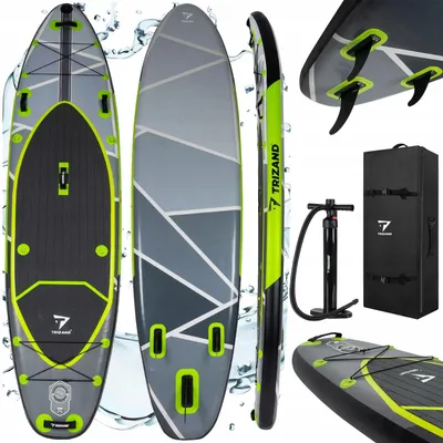 Trizand SUP-Board, 350 cm, bis 170 kg, mit Sitz, Paddel und Transporttasche