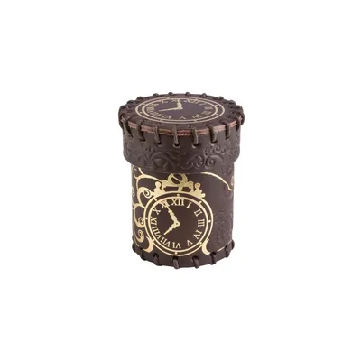 Produktbild von Steampunk Brown & golden Leather Dice Cup