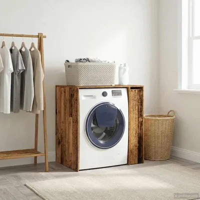 Obrázek produktu pro vidaXL Skříňka pod pračku Staré dřevo 87 x 60 x 89 cm Dřevěný materiál