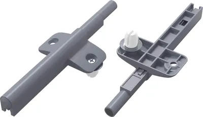 Image de Amortisseur à fermeture douce 2 pcs Gris 125 x 47 x 15 mm PP