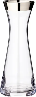 Produktbild von Karaffe Hendrik, mundgeblasenes Kristallglas mit Platinrand, H 27 cm, ø 11 cm, Füllmenge 0,8 Liter