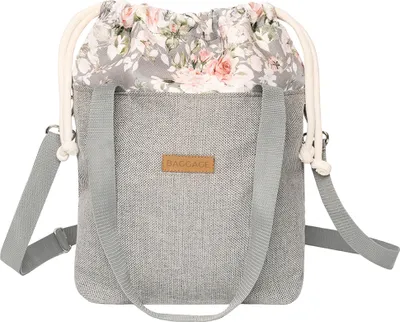 Produktbild von Torebki Torebka Torebka Damska Torebka A5 - Torebka na ramię Torebka Shopper Torebka Torebka materiałowa Torebka wewnętrzna Torebka na zakupy Torebka w kwiaty Szara