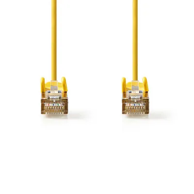 Produktbild von Nedis CAT5e-Netzwerkkabel - SF/UTP - RJ45 Stecker - RJ45 Stecker - 20.0 m - Rund - PVC - Gelb - Plastikbeutel