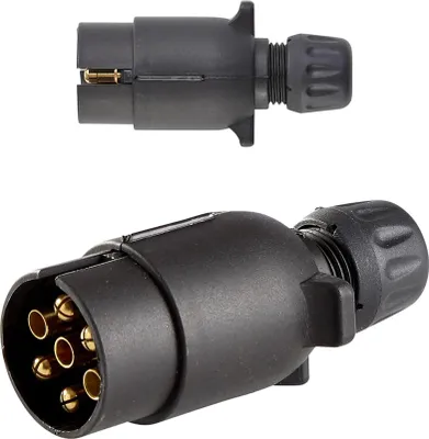 Image de Prise Mâle Remorque 7 Pôles Connexion électrique Fiable Pour Remorque - Rawlink