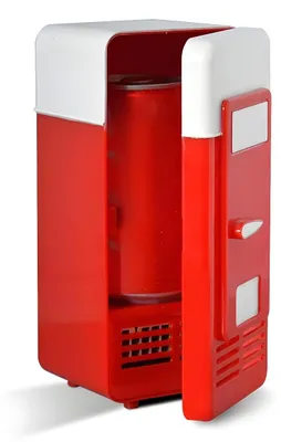 Mini-USB-Kühlbox 5V, 1 Dose, Kühler & Wärmer, rot, 95x95x195mm