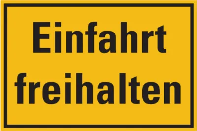 Produktbild von Dreifke® Hinweisschild, Einfahrt freihalten, 200x300mm, Kunststoff, PVC 1 Stk.