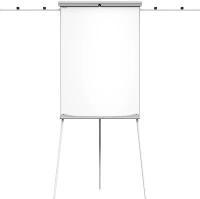 Produktbild von ALLboards Flipchart 100x70cm, mit Seitenarmen, Stativ, Dreibeinig, Höhenverstellbar, Whiteboard Magnettafel Magnetisch, Trocken Abwischbar