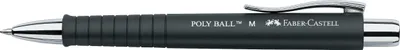 Zdjęcie produktu dla Faber-Castell biros POLY BALL 241199 M refill bl barrel czarny