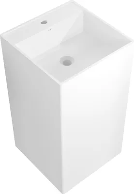 Zdjęcie produktu dla Mexen Belen umywalka wolnostojąca z konglomeratu 45 x 45 cm, biała mat - 26604500