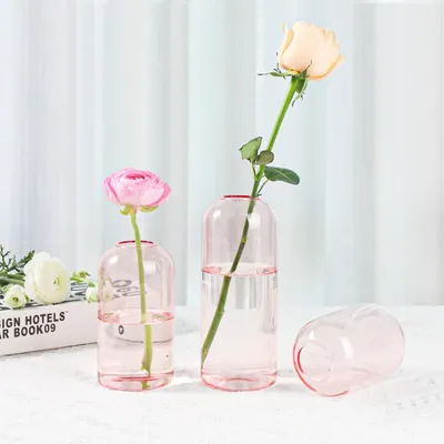 Image de Omgoods - Petits vases en verre pour fleurs - Lot de 3