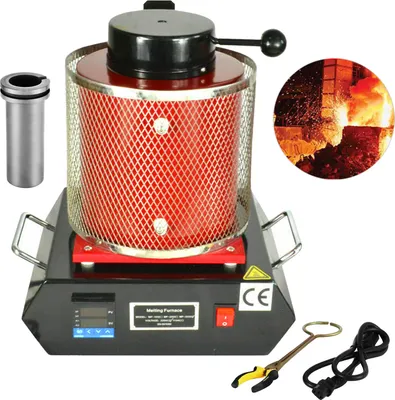 Zdjęcie produktu dla VEVOR Cyfrowy piec do topienia Maszyna 180 W 2 kg Automatyczny piec do topienia Czarne złoto Piec do topienia Piec elektryczny do biżuterii