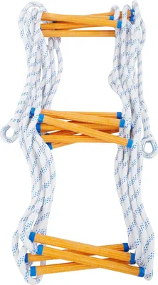 Produktbild von Seilleiter - Rettungsleiter - Länge 10 m - Tragkraft 100 kg - Karabiner 4 Stück - Handschuhe 2 Paar - Faltbar und Tragbar