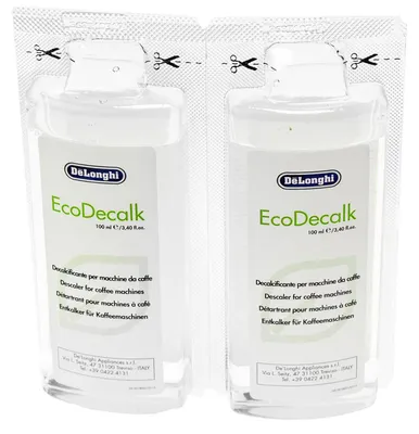 Produktbild von DeLonghi AS00006358 (=5513296011) Entkalker 2x100ml für Kaffeemaschinen, Kaffeevollautomaten