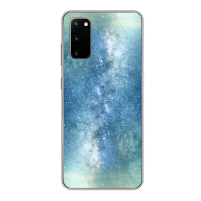 Produktbild von MuchoWow® Handyhülle Schutzhülle Hülle für Samsung Galaxy S20 Sterne - Himmel - Blau - Jungen - Mädchen - Kinder Silikon Softcase Handy Hülle - Bild