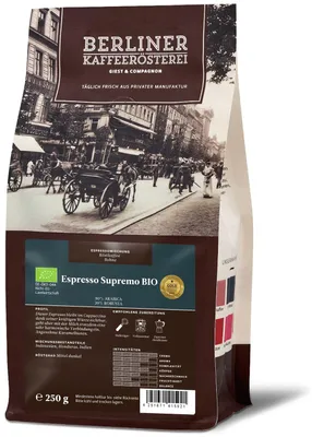 Produktbild von Berliner Kaffeerösterei - Espresso Supremo (250g / Bohne)