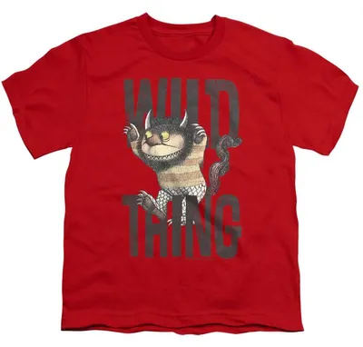 Obrázok produktu pre Tričko s motívom "Where the Wild Things Are" – "Wild Thing" pre deti, model TV38563 (veľkosť 116), červené