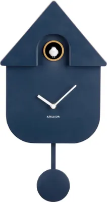 Immagine prodotto di Orologio a cucù Karlsson MODERN CUCKOO blu scuro | 8,5x21,5x41 cm