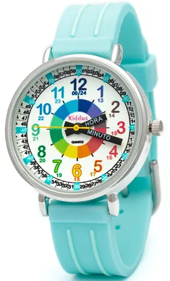 Produktbild von Kiddus Lernuhr Kinder, Analoge Armbanduhr ab 5 Jahren, Jungen Mädchen