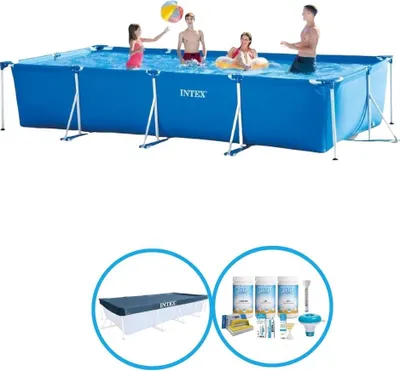 Obrázok produktu pre Obdĺžnikový rám bazéna Intex 450x220x84 cm - balenie bazéna