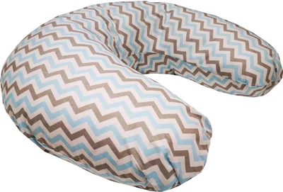 Produktbild von EMI&SAM Stillkissen Lagerungkissen 60 x 50 cm Nackenkissen 15. Zig-Zag hellblau