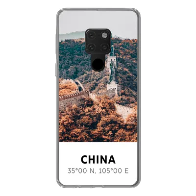 Produktbild von MuchoWow® Handyhülle Schutzhülle Hülle für Huawei P40 Lite China - Große Mauer - Herbst - Asien Silikon Softcase Handy Hülle - Handy