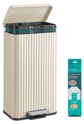 Produktbild von Mülleimer Küche 30 L Tretmülleimer Softclose Stahl SONGMICS Edelstahl