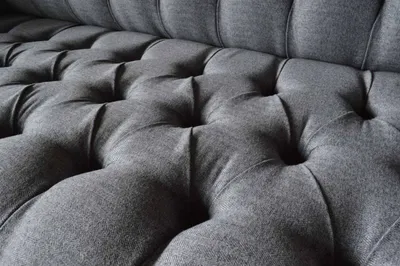Produktbild von Chesterfield 3 Sitzer Couch Polster Sitz Textil Stoff Couchen Sofa Neu