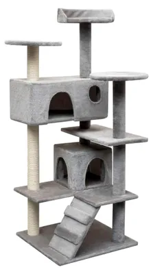 Produktbild von Katzen-Kratzbaum Sisal 125 cm Grau