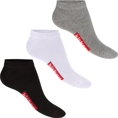 Produktbild von kicker Damen & Herren Sneaker Socken (3 Paar) - Schwarz Weiß Grau 47-50