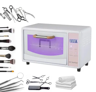 UV-Sterilisator 10 l, Heißluft, Nagelwerkzeug, Desinfektionsschrank