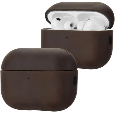 Image de Étuis de protection en cuir véritable pour AirPods Pro 3