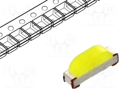 Produktbild von 5x LED 6500-15000K 120° SMD kaltweiß 0802 300÷500mcd 20mA OSW50802C1E LED-Dioden