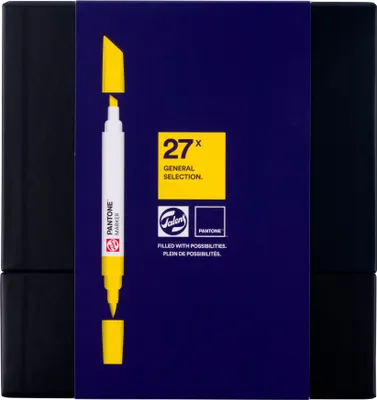 Zdjęcie produktu dla Talens 105009027, 27 szt., Wielobarwny, Dłuto/końcówka pędzla, Wielobarwny, Okrągły, Atrament na bazie wody