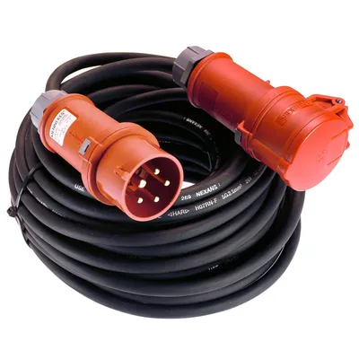 Obrázek produktu pro as-Schwabe CEE prodlužovací kabel 10m 400V 16A 5pólový gumový kabel 5G2.5 IP44