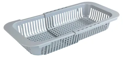 Produktbild von Spülbecken-Organizerkorb Maße (B x H x T): 30-39 x 7 x 18,5 cm