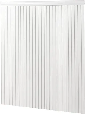 Produktbild von Wandleisten-Set, Wandverkleidungsplatten, leichtes, lackierbares Polystyrol, einfach zu installieren,  breite und schmale Akzentwandleisten für die Inneneinrichtung von Wohnzimmer, Schlafzimmer, Zuhause, weiß (197 x 98 cm)