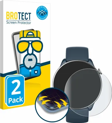 Produktbild von 2x BROTECT Fullscreen Schutzfolie für Huami Amazfit GTR Mini Displayschutz Folie Fullcover Matt Entspiegelungsfolie