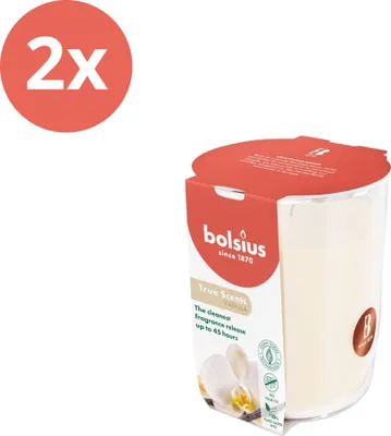 Produktbild von Bolsius - True Scents - Duftglas - 97/85 - Vanille - Vorteilspack - 2 Stücke